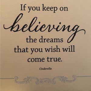 Hallmark Inspirational Wall Art with Black Text